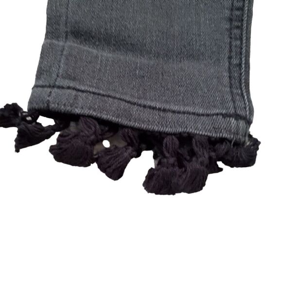 Art Class Girls Black Skinny Distressed Jeans - Size 6/6X - Picture 4 of 4